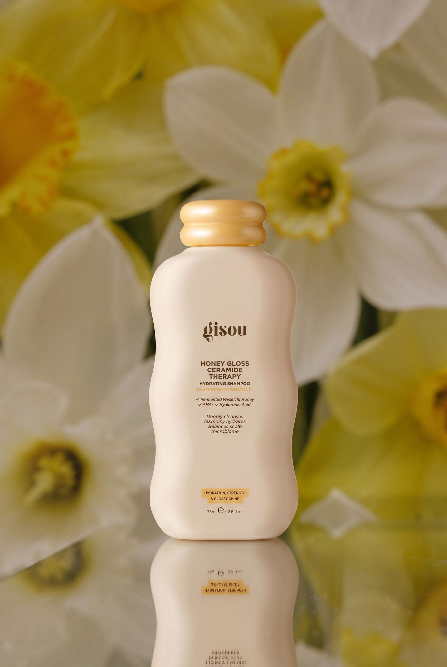 

Питательный шампунь для волос gisou Honey Gloss Ceramide Therapy Hydrating Shampoo 75мл