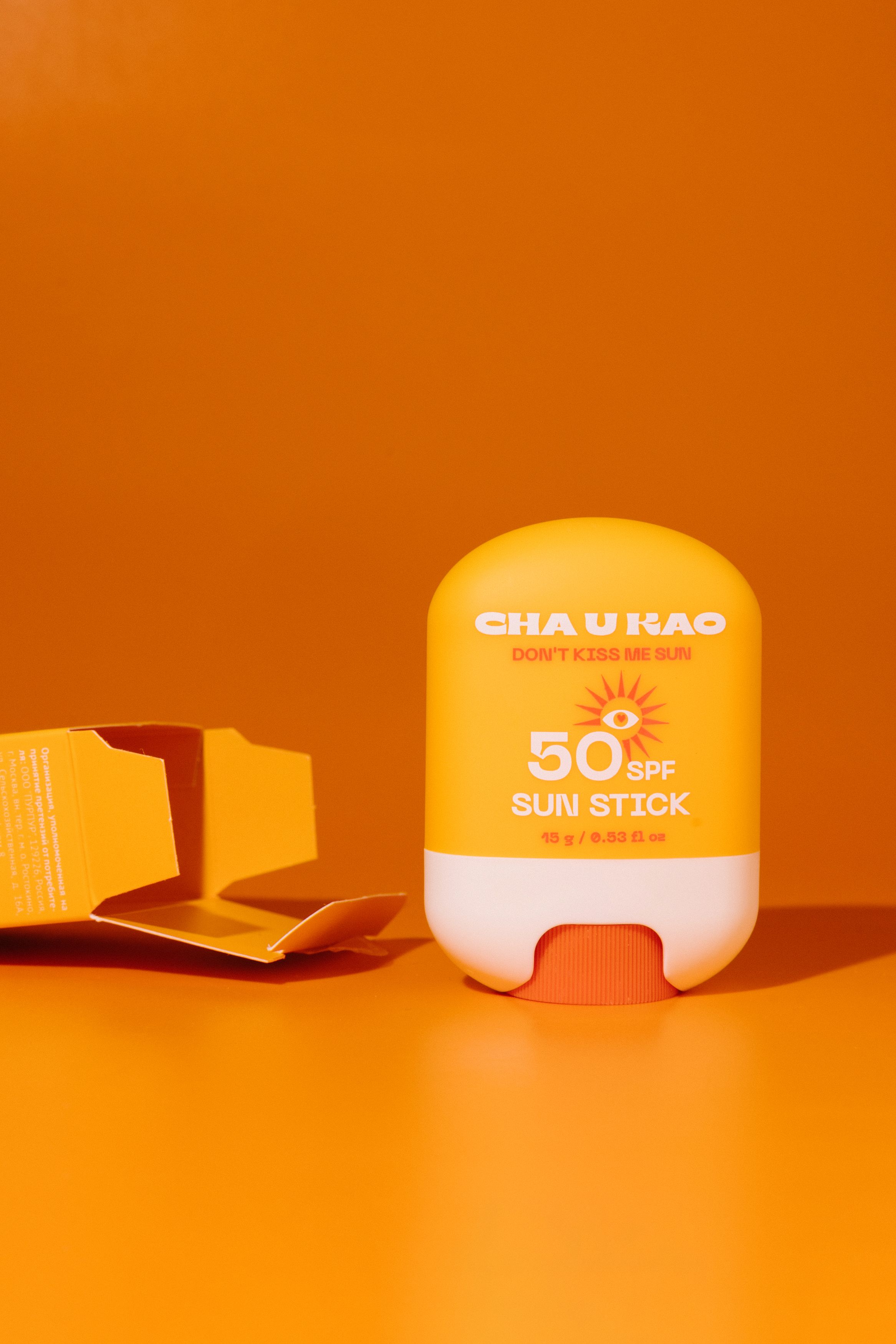 Солнцезащитный стик для лица CHA U KAO DON'T KISS ME SUN Sinscreen Stick SPF50 15g