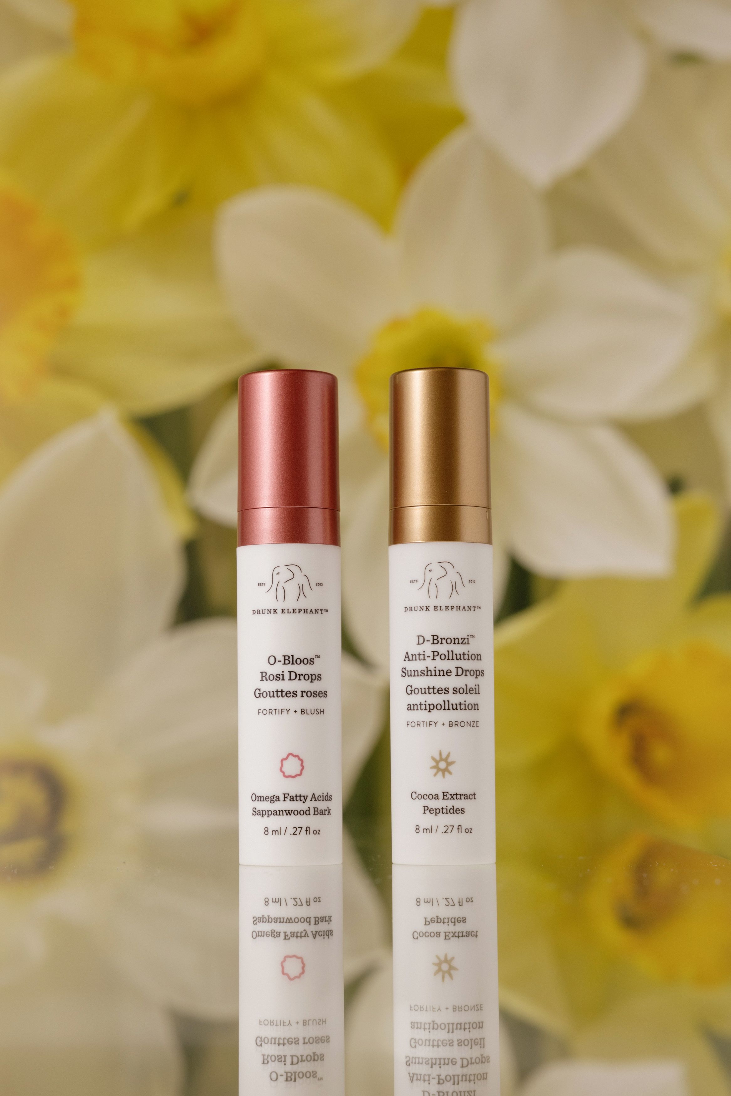 

Дуэт для эффекта сияющей и загорелой кожи Drunk Elephant Bronzi and the Bloos 8мл/8мл