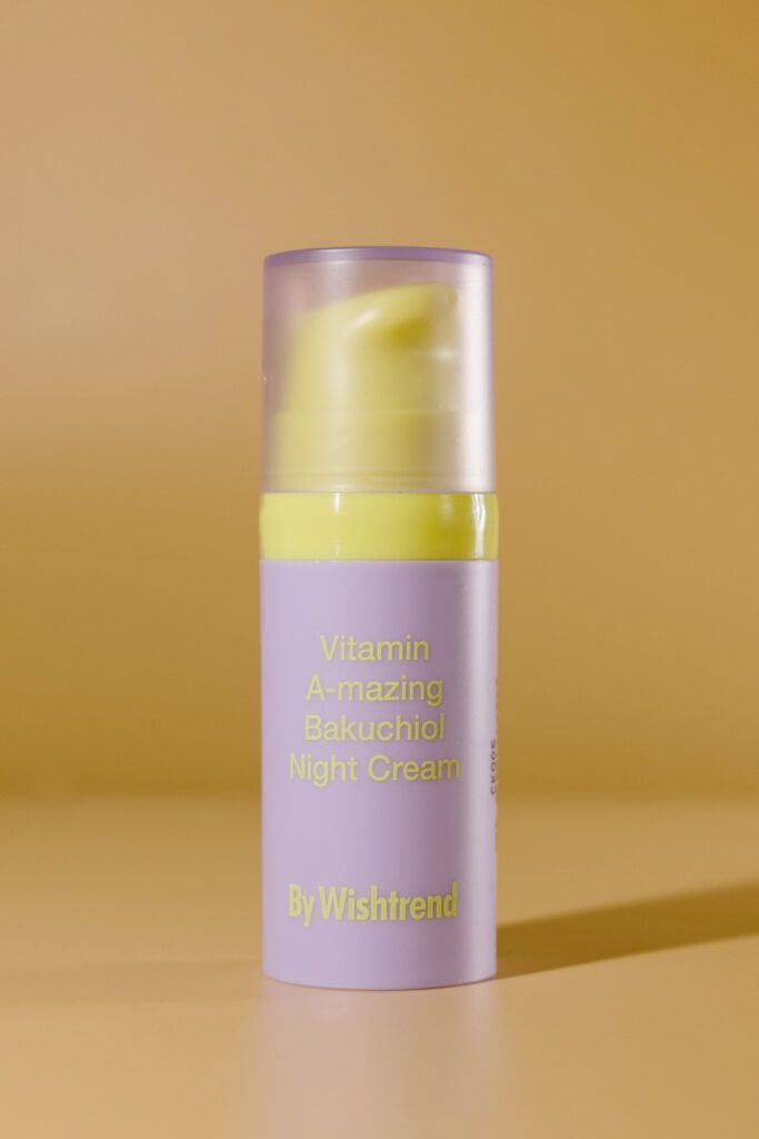 Ночной крем с бакучиолом и ретиналем BY WISHTREND Vitamin A-mazing Bakuchiol Night Cream 10g