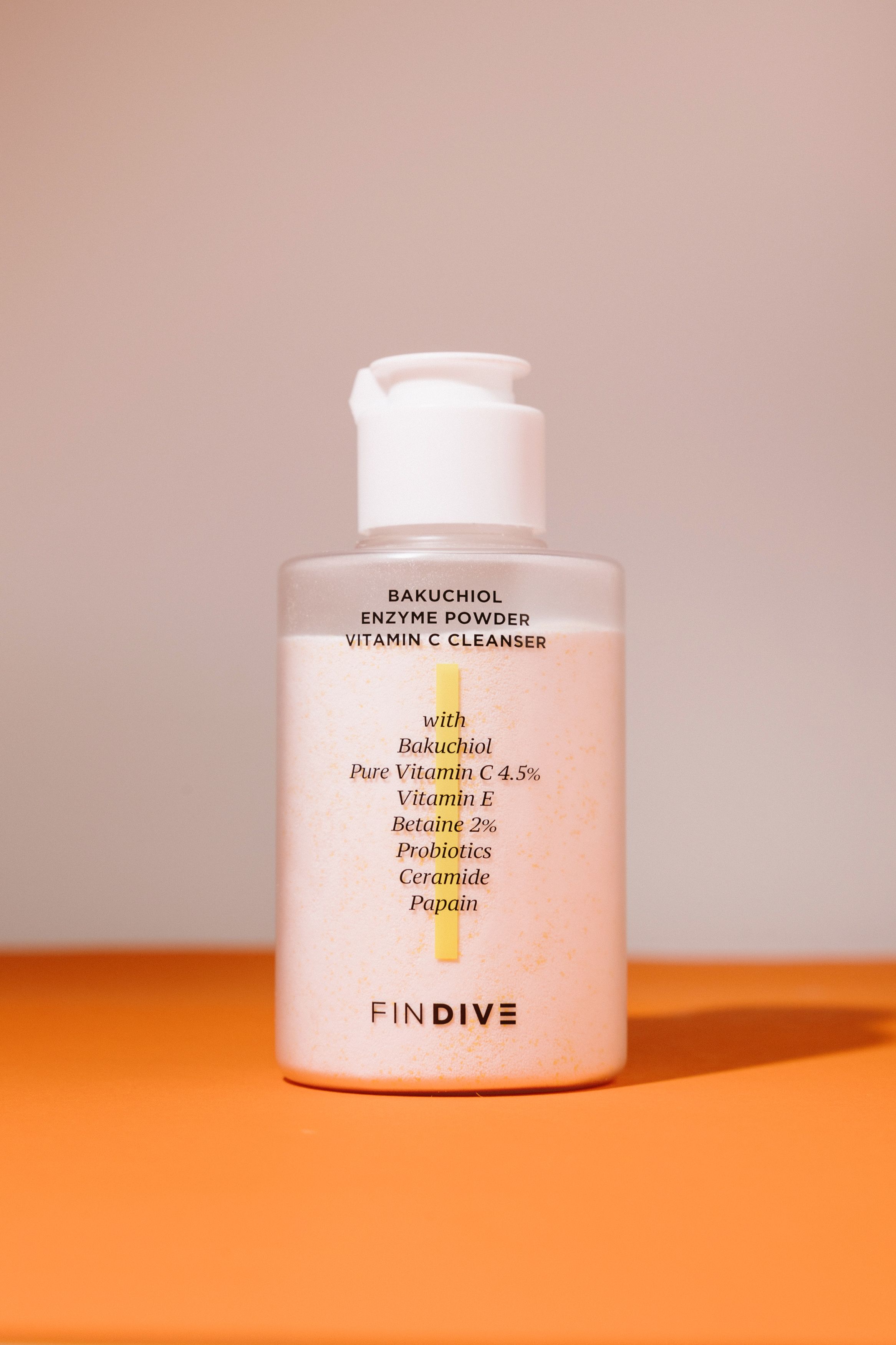 

Энзимная пудра с витамином С FINDIVE Bakuchiol Enzyme Powder Vitamin C Cleanser 40g