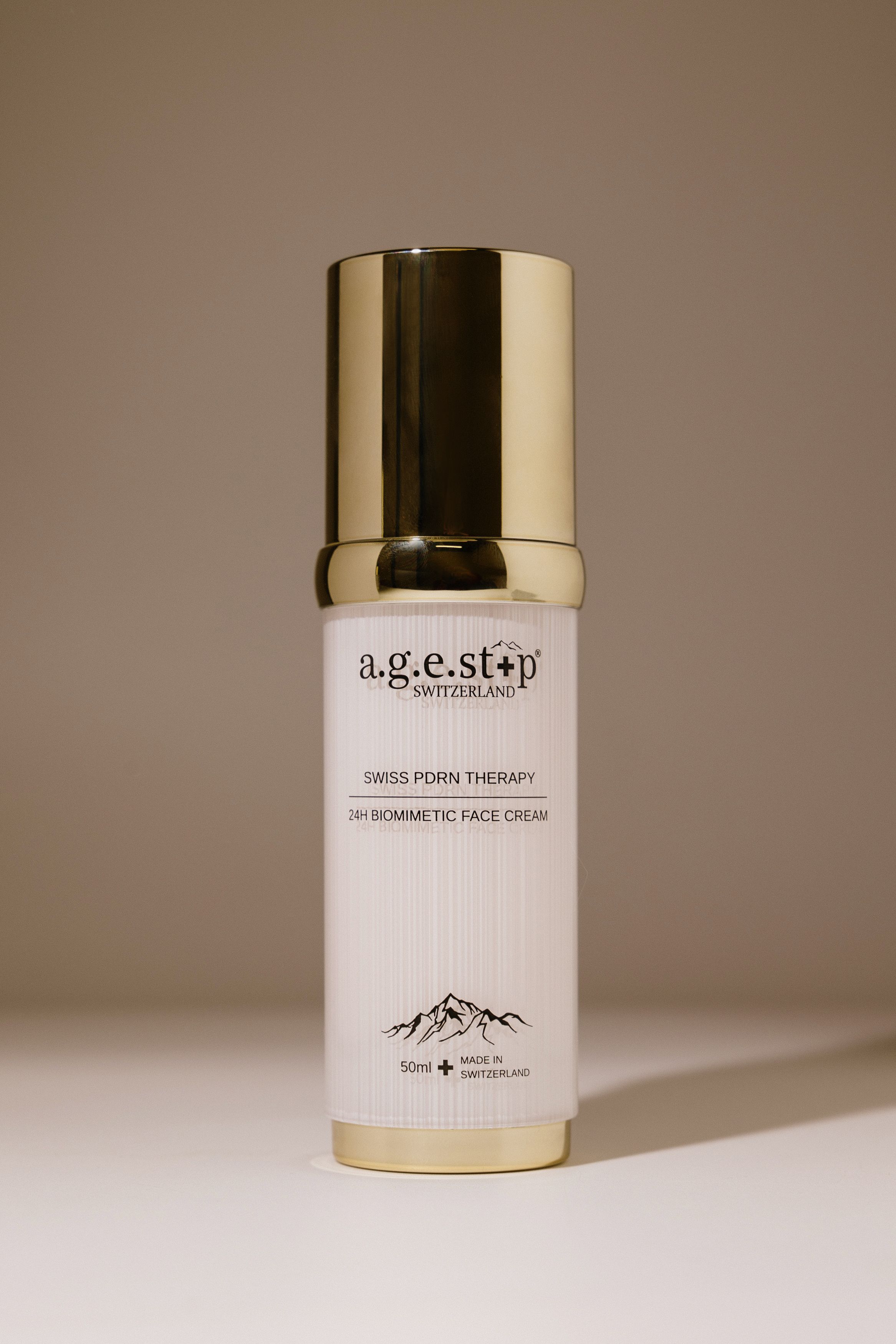Биомиметический крем для лица с PDRN и пептидами A.G.E.STOP SWITZERLAND Swiss Pdrn Therapy 24h Biomimetic Face Cream 50ml