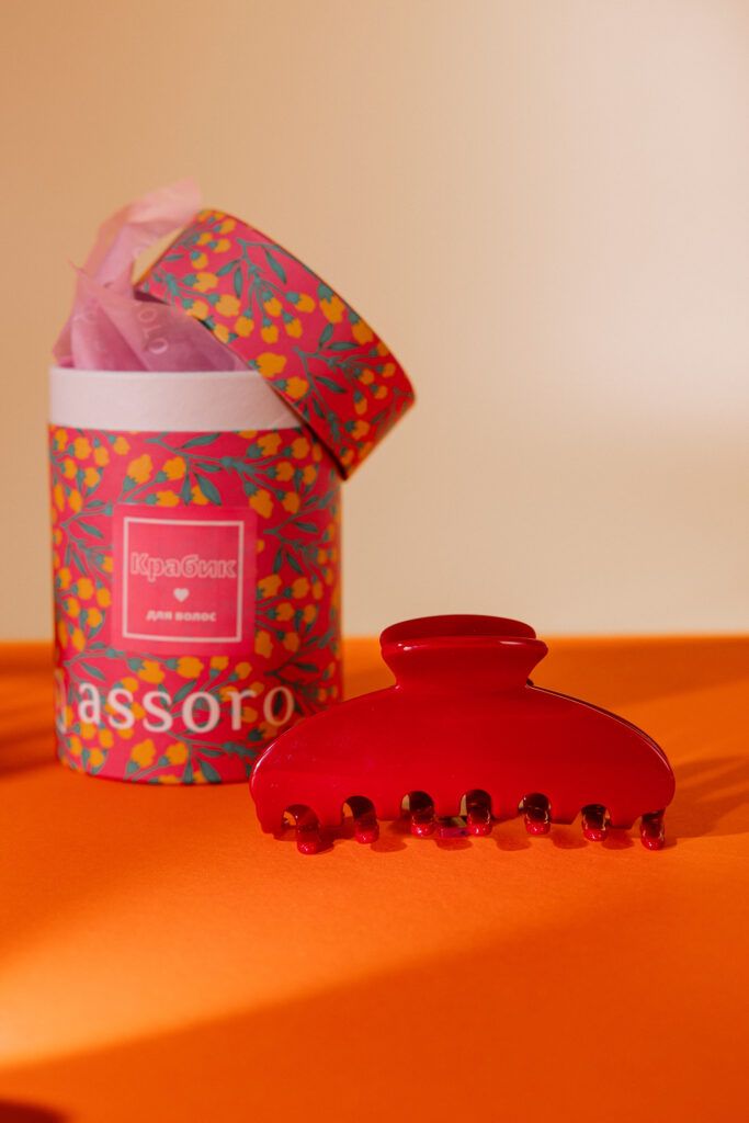 Краб для волос - Закат Assoro 