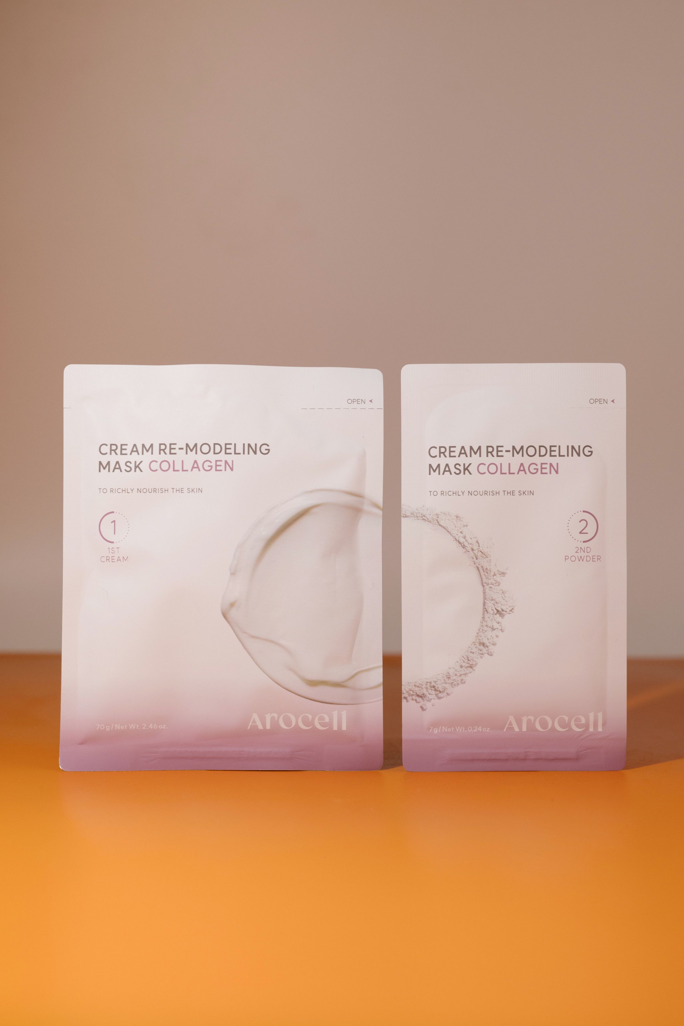 

Альгинатная маска с коллагеном для упругости и сияния Arocell Cream Remodeling Mask Collagen 77g