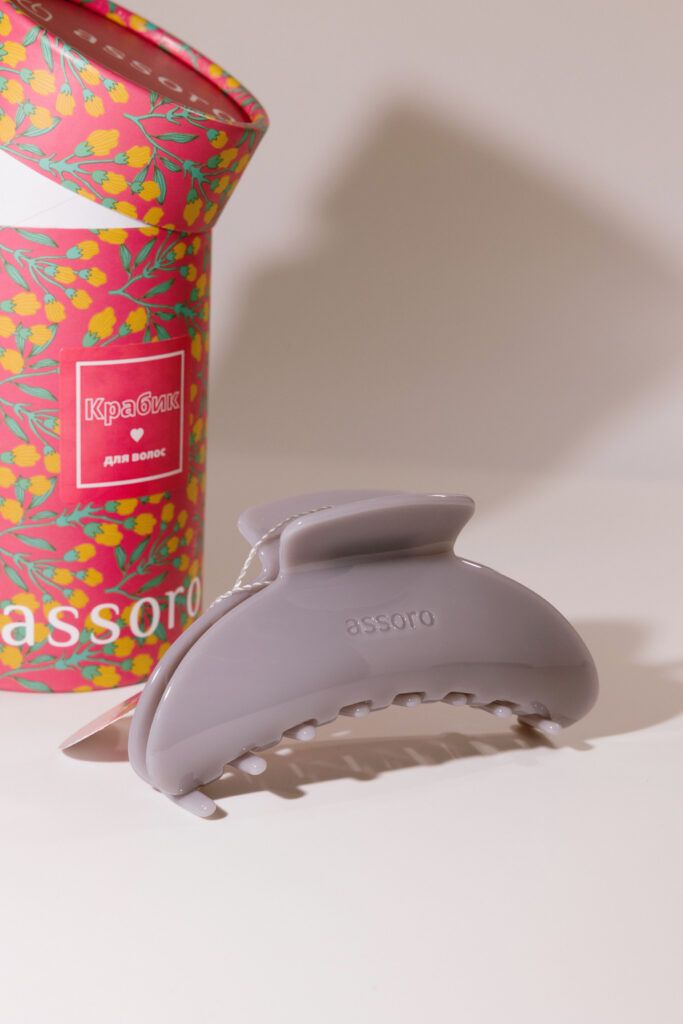 

Краб для волос - Серебряный туман Assoro