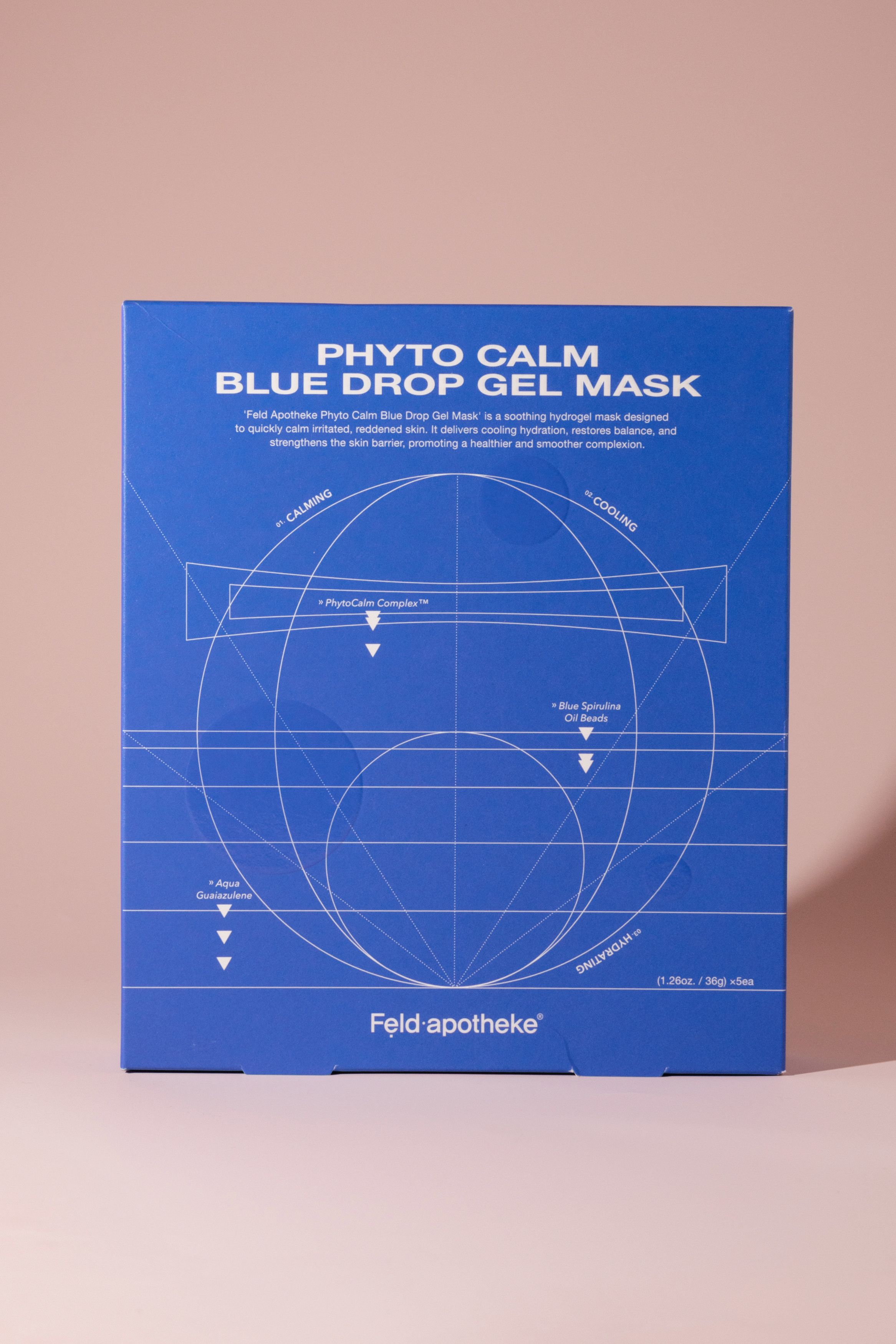 Набор гидрогелевых масок для лица FELD APOTHEKE Phyto Calm Blue Drop Gel Mask 536г 3100₽