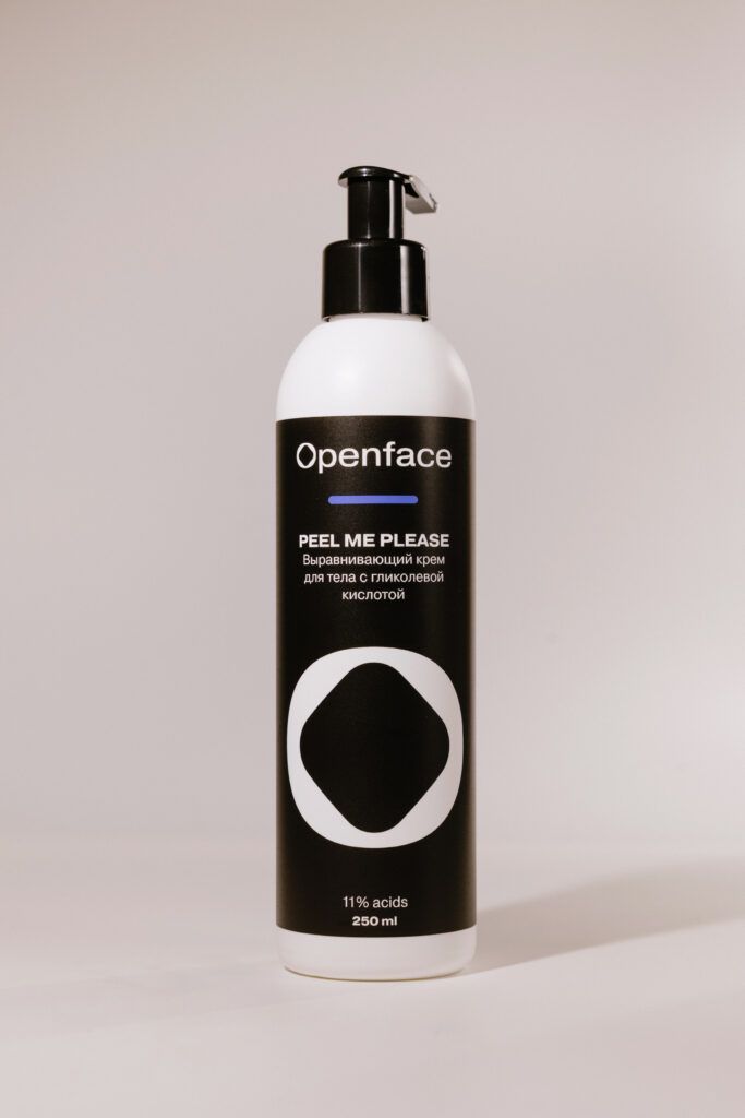 Выравнивающий крем для тела с гликолевой кислотой OPENFACE Peel Me Please 250ml