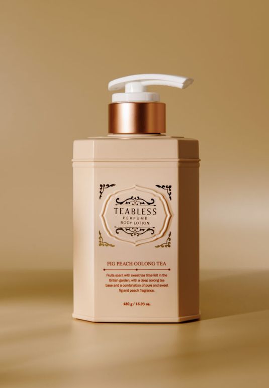 Парфюмированный лосьон «Инжир, Персик, Улун» Teabless Fig Peach Oolong Tea Perfume Body Lotion 480g