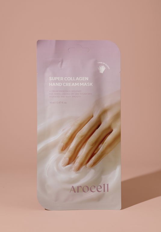 Коллагеновая крем - маска для рук Arocell Super Collagen Hand Cream Mask 14мл
