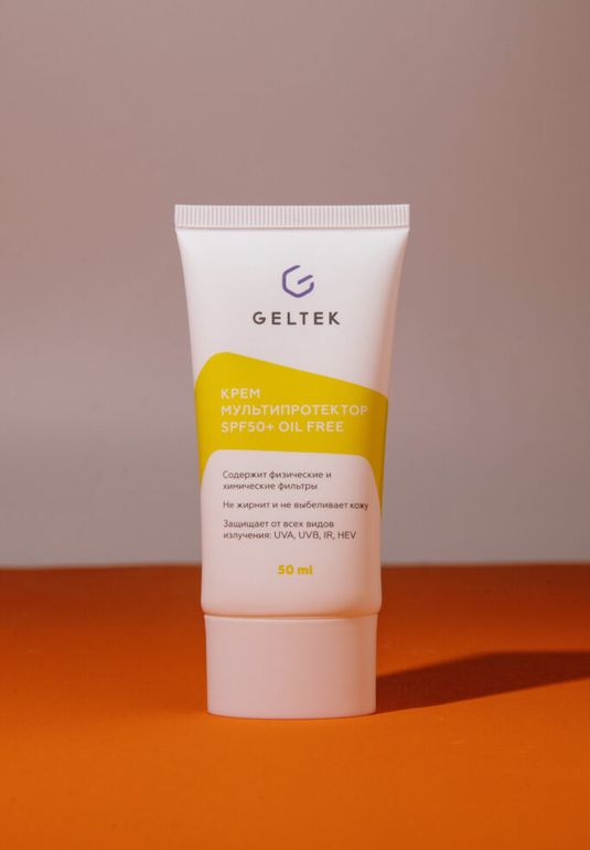 Крем Mультипротектор Geltek SPF50+ Oil Free 50ml