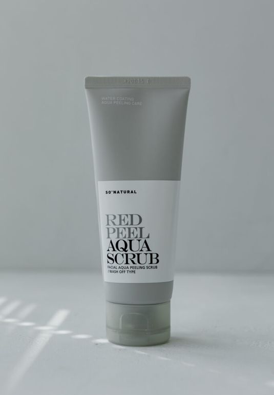 BU// Кремовый пилинг двойного действия So Natural Red Peel Aqua Scrub 100ml