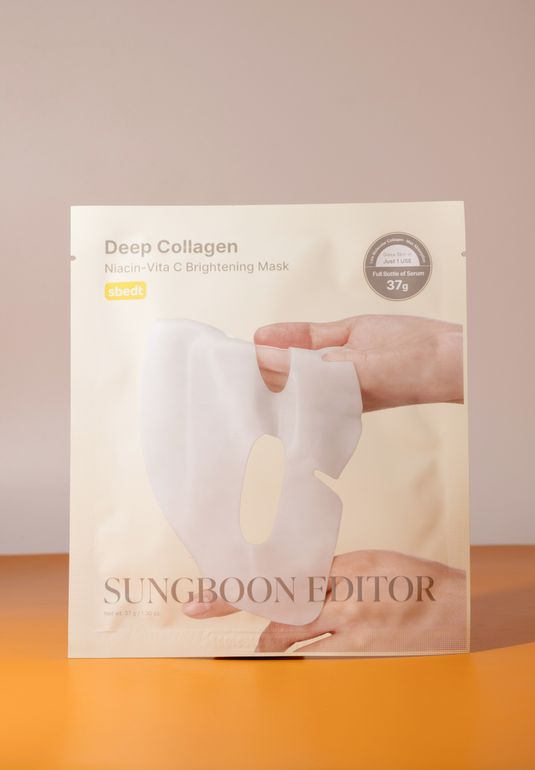 Осветляющая гидрогелевая маска Sungboon Editor Deep Collagen Niacin Vita C Brightening Mask 37г