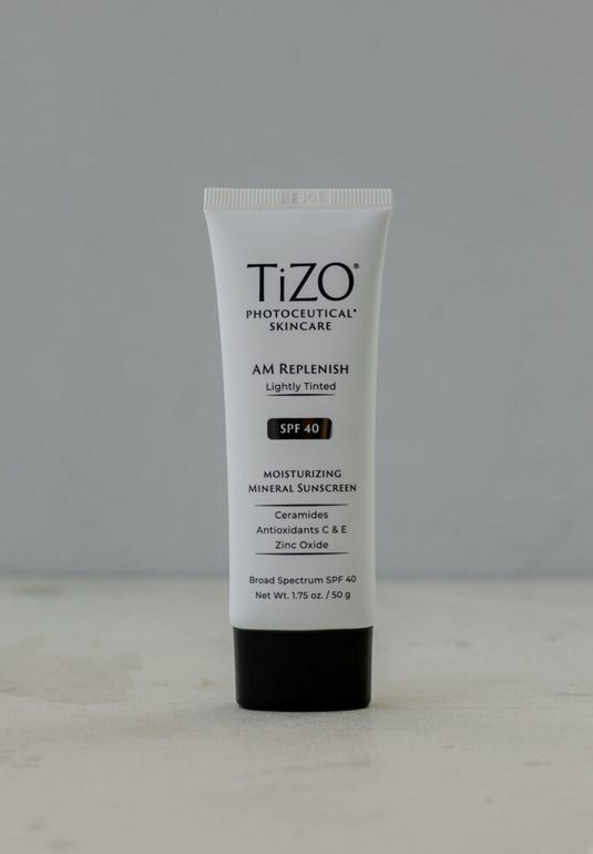 Дневной солнцезащитный крем с оттенком TiZO Photoceutical AM Replenish SPF 40 Lightly Tinted 50мл