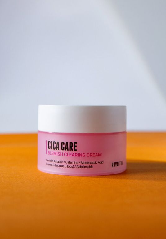 Крем для заживления и устранения покраснений и постакне ROVECTIN Cica Care Blemish Clearing Cream 50ml