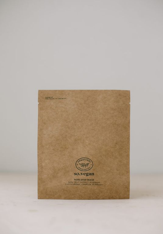 Энергетическая тканевая маска So Natural So Vegan Noni Deep Mask 25ml