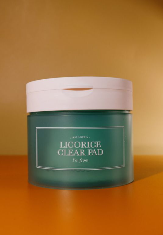 Успокаивающие тонер-пэды с 87% экстракта солодки I'm from Licorice Clear Pad 200ml (60шт)
