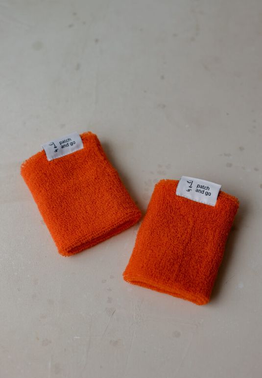 Напульсник для запястья махра (оранж) - 2 шт