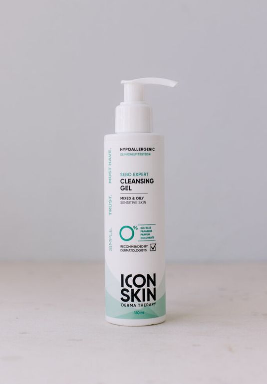 Гель для умывания для комбинированной и жирной кожи ICON SKIN Sebo Expert Cleansing Gel 150ml
