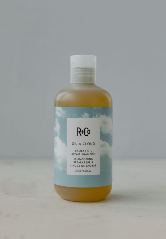 НА ОБЛАКЕ шампунь для восстановления волос с маслом баобаба R+Co ON A CLOUD Baobab Oil Repair Shampoo 251ml