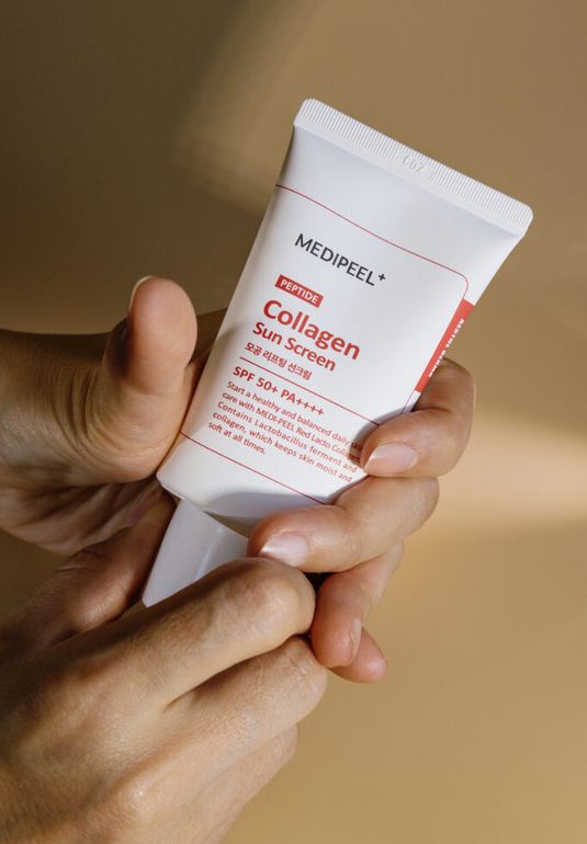 Солнцезащитный крем с пробиотикам MEDI-PEEL Red Lacto Collagen Lifting Sun Screen SPF50+PA++++ 50g 