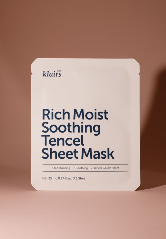 Тканевая маска с керамидами KLAIRS Rich Moist Soothing Tencel Sheet Mask 25мл