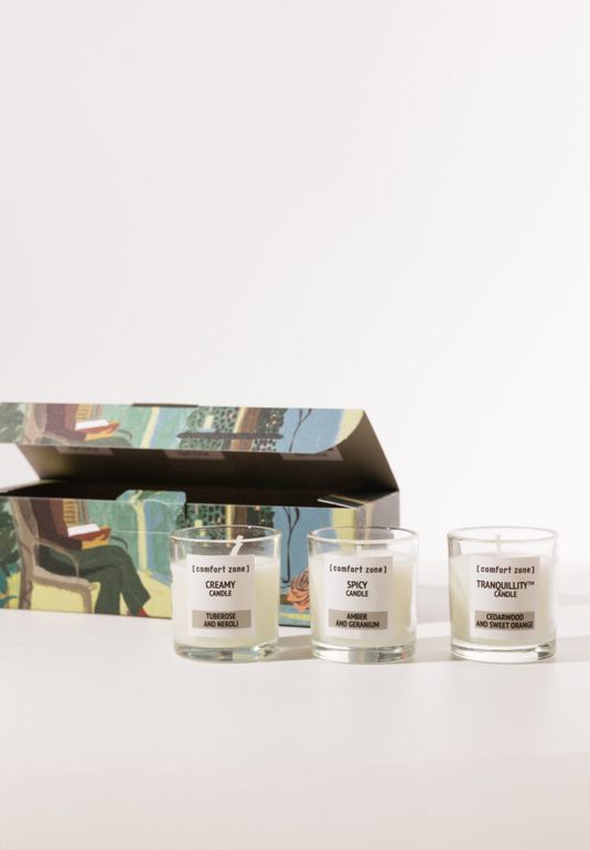 Набор "Трио аромасвечей" Comfort Zone Tranquillity Candle Set 35g+35g+35g