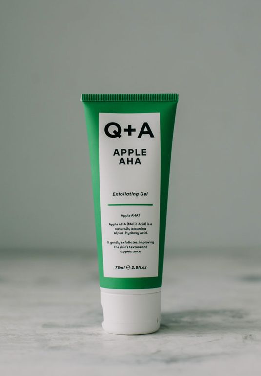 Почти даром// Фруктовый гель для более гладкой и яркой кожи на основе яблочной, молочной и гликолевой кислот Q+A Apple AHA Exfoliating Gel 75мл
