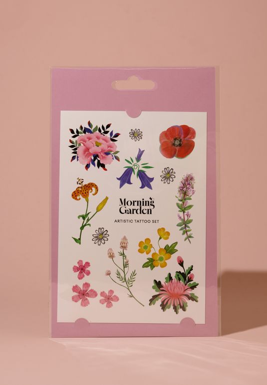 Комплект переводных татуировок Arive Makeup Artistic №01 Flower Bed 1 шт 