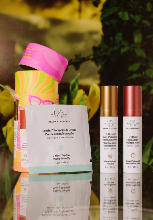 Дуэт для эффекта сияющей и загорелой кожи Drunk Elephant Bronzi and the Bloos 8мл/8мл