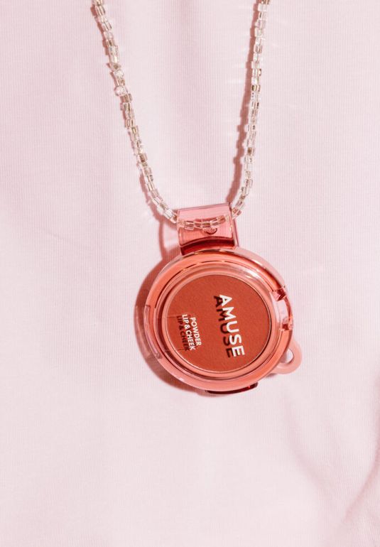 Нежная пудра для макияжа губ и щек Amuse Powder Lip&Cheek [03 Mocha] 4g