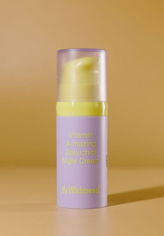 Ночной крем с бакучиолом и ретиналем BY WISHTREND Vitamin A-mazing Bakuchiol Night Cream 10g