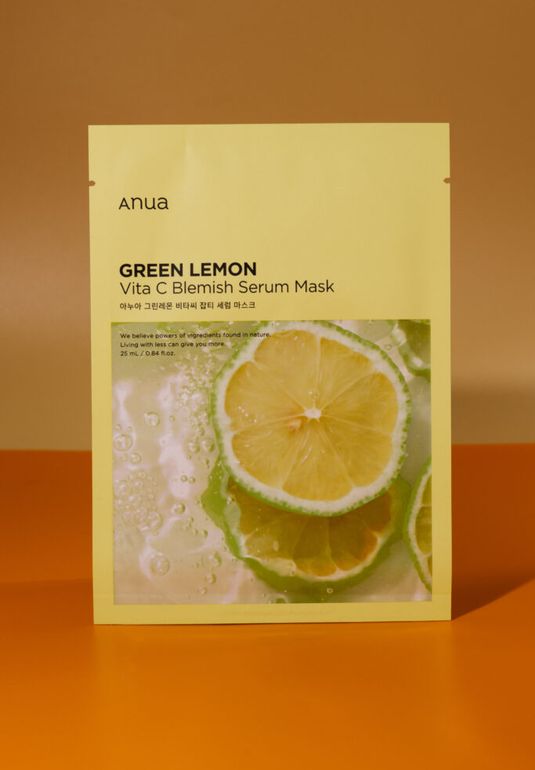 Витаминная маска для лица Anua Green Lemon Vita C Blemish Serum Mask 25ml