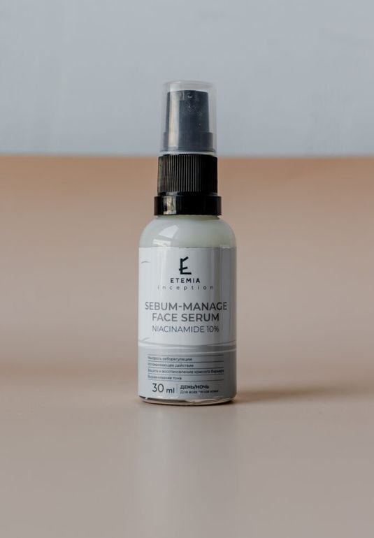 Себорегулирующая сыворотка для лица ETEMIA Sebum-Manage Face Serum Niacinamide 10% 30 ml
