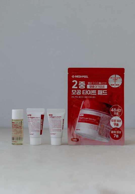 Почти даром// Набор миниатюр с коллагеном и лактобактериями MEDI-PEEL Red Lacto Collagen Trial Kit (20мл+15мл+20мл/5+15г)
