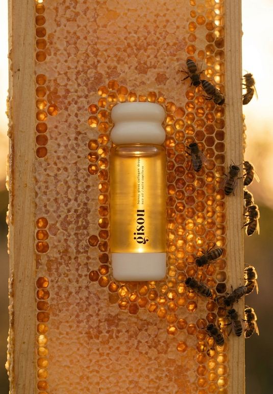Невесомое масло для волос gisou Honey Gloss Collagen Drops Hair Oil 20мл
