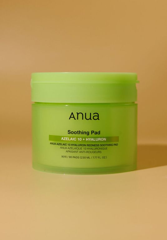 Пэды с азелаиновой кислотой Anua Azelaic Acid 10 Hyaluron Redness Soothing Pad (90шт) 230ml