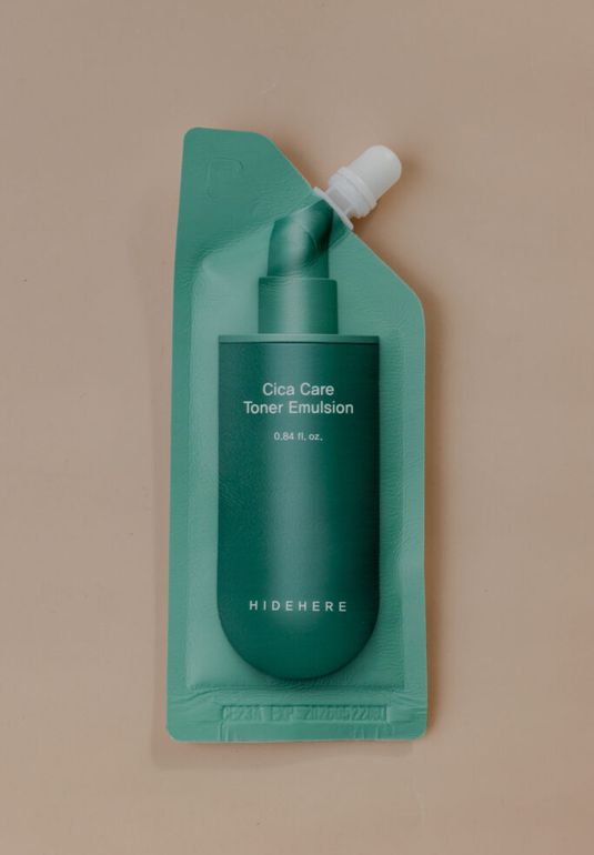 Тонер-эмульсия восстанавливающая с центеллой азиатской HIDEHERE Cica Care Toner Emulsion 25ml