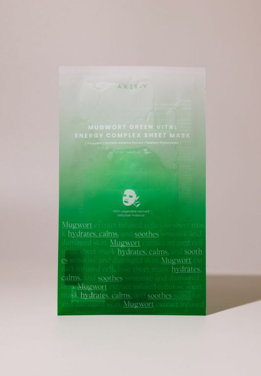 Успокаивающая тканевая маска для лица AXIS-Y Green Vital Energy Complex Mask 27ml