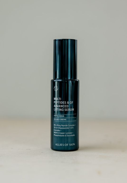 Разглаживающая мультипептидная сыворотка с фактором роста ALLIES OF SKIN Multi Peptides & GF Advanced Lifting Serum 30ml