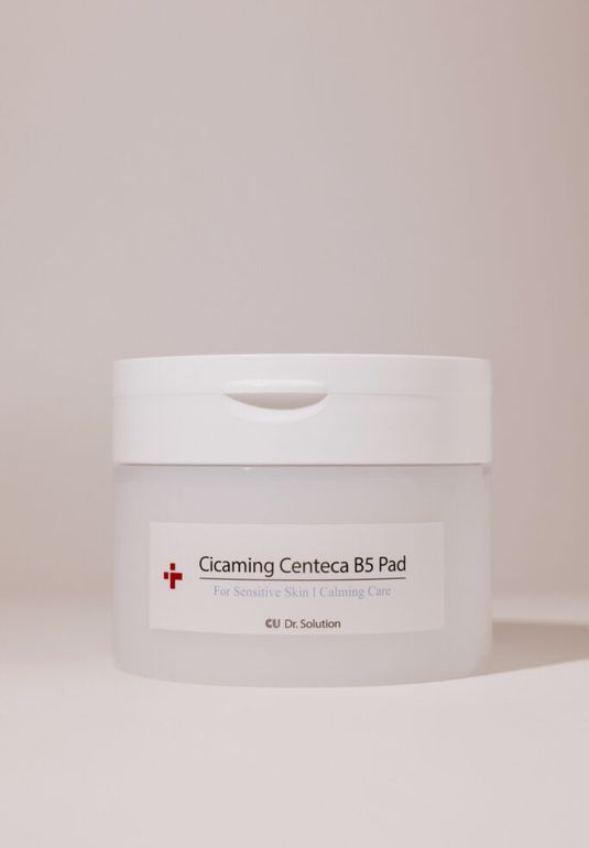 Успокаивающие тонер пэды с центеллой и пантенолом CU Dr. Solution Cicaming Centeca B5 Pad 160g