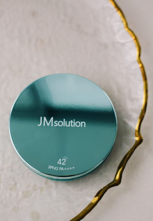 Солнцезащитный бесцветный кушон JM Solution Marine Luminous Pearl Sun Cushion Pearl 25g
