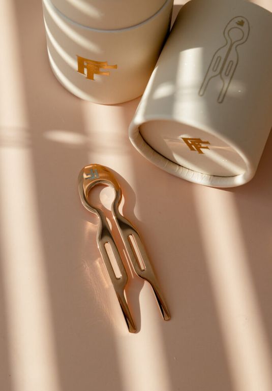 Шпилька металлическая Hairpin No1 Розовое золото (в тубусе 1шт.)