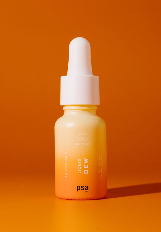 Бустер для сияния и восстановления с витамином С PSA LIQUID DEW: 17% Vitamin C Glow Recovery Booster 15ml