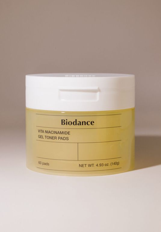 Гидрогелевые тонер-диски для лица с ниацинамидом Biodance Vita Niacinamide Gel Toner Pad 140г (60 шт)
