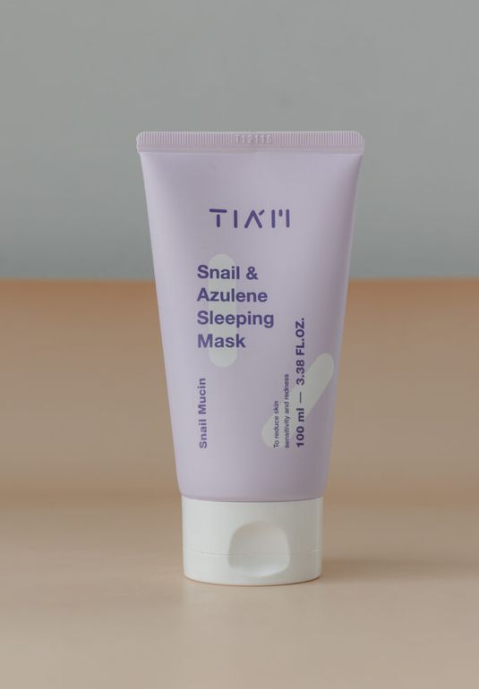 Ночная маска с муцином улитки и азуленом TIAM Snail & Azulene Sleeping Mask 100ml