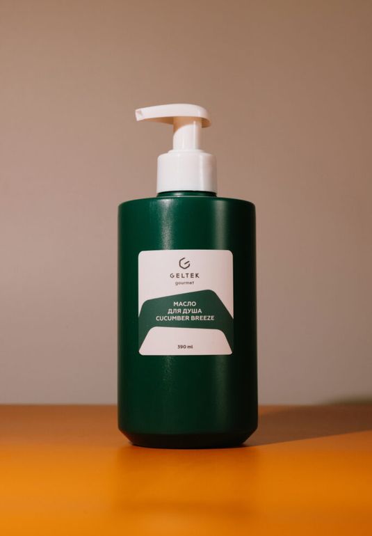 Масло для душа с ароматом огуречного бриза Geltek Cucumber Breeze 390ml