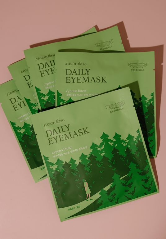 Набор паровых масок для глаз Steambase Daily Eyemask [Cypress Forest] 5*50г