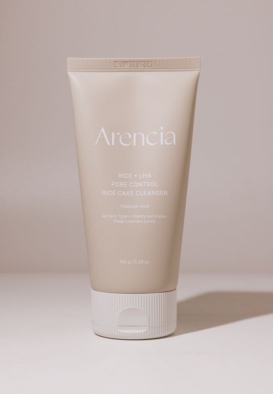 Пенка для умывания с кислотами Arencia Rice + LHA Pore Control Rice Cake Cleanser 150g