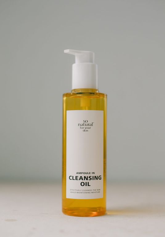 Увлажняющее гидрофильное масло So Natural Ampoule In Cleansing Oil 200ml