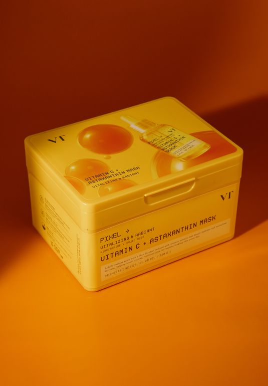 Тканевые маски для сияния кожи с витамином С и астаксантином VT Vitamin C Astaxanthin Mask 30шт/390г